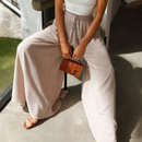Frieda – Locker geschnittene Hose mit weitem Bein und Kordelzug in der Taille