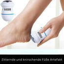 SilkiFeet - Tragbare elektrische Fußfeile zur Entfernung von Hornhaut und zur Behandlung rissiger Fersen