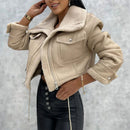 Mila - Warm Langärmelig Jacke Mit Taschen