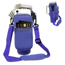SipSafe - Wasserflaschenhalter Neoprenhülle mit verstellbarem Riemen und Taschen