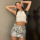 Zyara – Stylischer Minirock mit hoher Taille und schmaler Passform