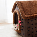 PawLoom – Flauschiges Haustierhaus für den Innenbereich mit waschbarem und abnehmbarem Bezug