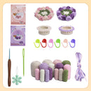 FloraCraft - Blumenuntersetzer Handgefertigt Bunte Dekostücke