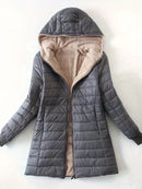 Alice - Langärmelig Kapuze Jacke Mit Reißverschluß