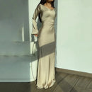Julia – Lässiges Maxikleid mit Rundhalsausschnitt und verstellbarem Taillendetail