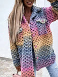 Lana - Modische Strickjacke mit Häkeldetails und Taschen
