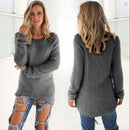 Saphira - Warmer Rundhals Vlies Pullover mit langen Ärmeln