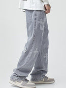 Haris – Hose mit Kreuzpatchwork und Auswahl zwischen weitem und geradem Bein