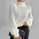 Luisa - Warmer Langärmelig Gestrickt Rollkragenpullover