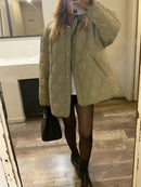 Ella - Warm Rundhalsausschnitt Langärmelig Jacke