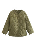 Ella - Warm Rundhalsausschnitt Langärmelig Jacke