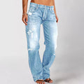 Nia - Leichtgewicht Denim Hosen Mit Taschen