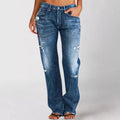 Nia - Leichtgewicht Denim Hosen Mit Taschen