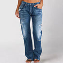 Nia - Leichtgewicht Denim Hosen Mit Taschen