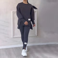 Ella - Rundhalsausschnitt Langärmelig Zweiteiliges Set