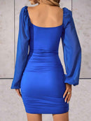 Anna – Stilvolles Langar Minikleid mit plissierter Taille
