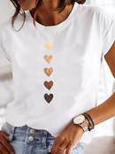 Madita – Kurzarmshirt mit einzigartigem Print und Rundhalsausschnitt
