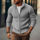 Felix - Bequem Langärmelig Reißverschluss Strickpullover
