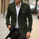 Adrian - Eleganter langärmeliger Trenchcoat mit Reverskragen und Taschen