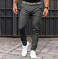 Paul - Stylische Schlanke Passform Hose mit Taschen und Reißverschluss