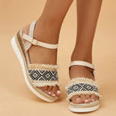 Zeline - Stylische Keilschuhe mit Schnallenriemen und bequemem Halt
