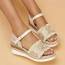 Zeline - Stylische Keilschuhe mit Schnallenriemen und bequemem Halt