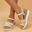 Zeline - Stylische Keilschuhe mit Schnallenriemen und bequemem Halt