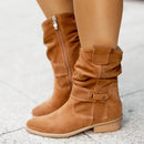 Lina - Bequem Rutschfest Stiefel Mit Seitenreißverschluss