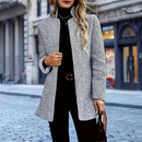 Klara - Bequemer Schlanke Passform Mantel mit langen Ärmeln und Taschen