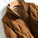 Ariana - Langärmelig Taschen Daunenjacke Mit Schaltflächen