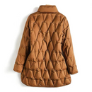 Ariana - Langärmelig Taschen Daunenjacke Mit Schaltflächen