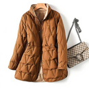 Ariana - Langärmelig Taschen Daunenjacke Mit Schaltflächen