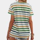 Isla – Lässiges gestreiftes T-Shirt Mit kurzen Ärmeln und lockerer Passform