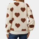 Carmen - Warmer Langarm Pullover mit Vlies Futter und Rundhalsausschnitt