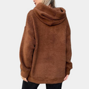 Carla - Lässiger Langarm Kapuzenpullover mit großen Taschen und Kordelzug
