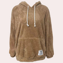 Carla - Lässiger Langarm Kapuzenpullover mit großen Taschen und Kordelzug