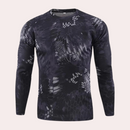 Darian – Langarmshirt mit robustem Muster und Rundhalsausschnitt