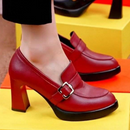 Isla – Schuhe mit dickem Absatz, Schnallendetail und offenem Zehendesign
