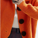 Gisela - Lässige langärmelige Strickjacke mit Knöpfen und lockerer Passform