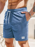 Henry - Verstellbare Kurze Hosen mit Kordelzug im Lose Passform Gestaltung mit funktionellen Taschen
