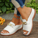 Elvira – Bequeme Sandalen mit offener Spitze und dicker rutschfester Sohle