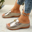 Elvira – Bequeme Sandalen mit offener Spitze und dicker rutschfester Sohle