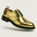 Kareem – Schnürschuhe mit Metallic Finish und Brogue-Details