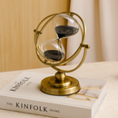 TimeDrift – Sanduhr mit Sanduhr und dekorativem Akzent aus klarem Glas