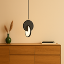 Lumiglow - Moderne LED Anhängerlampe mit rundem Rahmen und Umgebungslicht