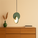 Lumiglow - Moderne LED Anhängerlampe mit rundem Rahmen und Umgebungslicht