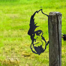 GoatPeek - Piepsende Ziege Kunstwerk mit natürlicher Textur für Garten und Heimdekoration