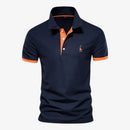 Jonas – Kurzarm Poloshirt mit Knopfleiste und schmaler Passform