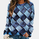 Walda - Lässiger Rundhals Pullover mit langen Ärmeln und stylischem Drucken