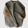 Carl - Langärmelig Rundhalsausschnitt Überdimensionale Strickpullover